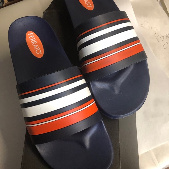 New Men’s Ferrato Sandals Size 8 NAVY BLUE SANDAL 2907703 - Picture 7 of 8